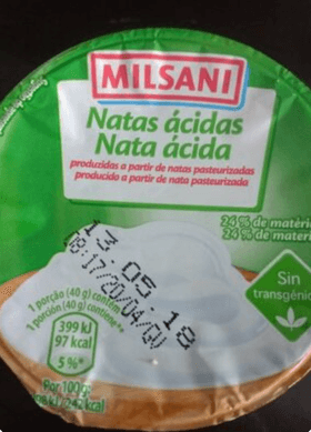 Nata ácida (Milsani, Aldi)