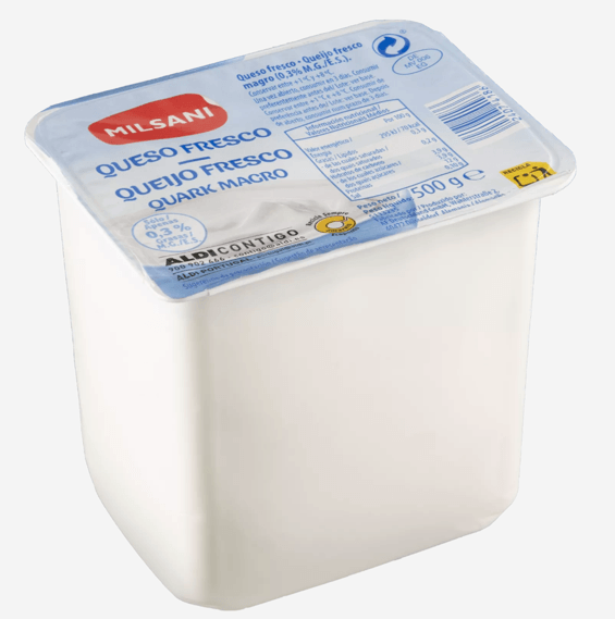Queso fresco / quark magro (Milsani, Aldi), 500 г